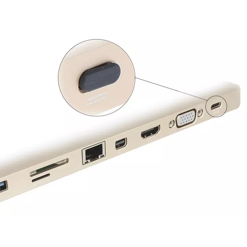Socket safety cover DeLOCK 64014 USB Type-C Czarny 10 pcs
