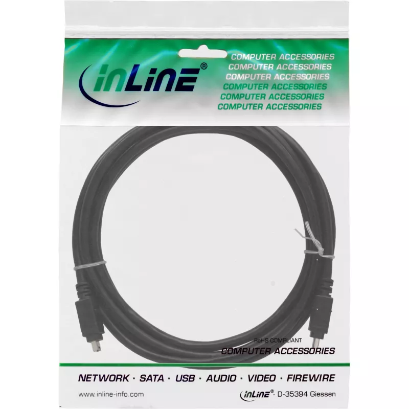 Kabel InLine FireWire 400 1394 4-pin męski / męski 3 m