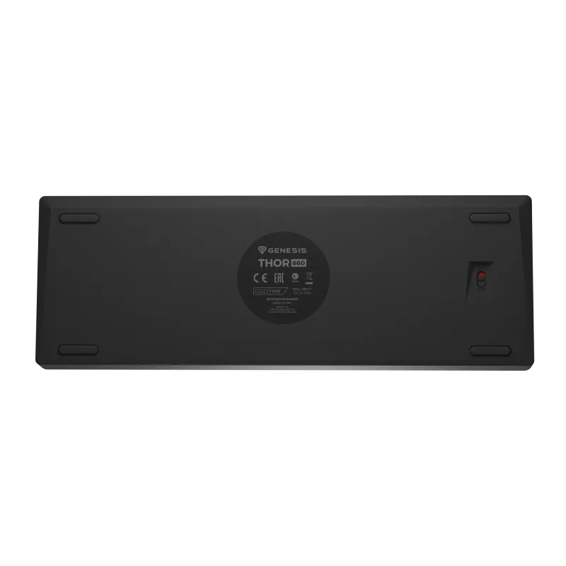 Klawiatura gamingowa GENESIS THOR 660 G2 US Czarna Bezprzewodowa RGB Mechaniczna Gateron Brown