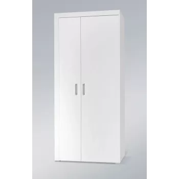 Szafa cama meble SAMBA biały/biały połysk, 900×550×2030 mm, 1 półka