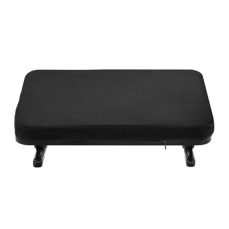 Podnóżek MACLEAN MC-460 ergonomiczny amortyzowany metalowy podnóżek, antypoślizgowa podstawa, kąt nachylenia -20–20°, maks. obciążenie 20 kg, czarny