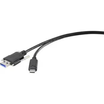Renkforce RF-3386040 Adapter kablowy USB 3.2 Typ A USB-C Czarny (RF-3386040)