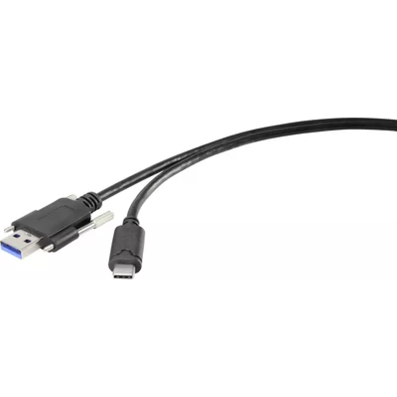 Renkforce RF-3386040 Adapter kablowy USB 3.2 Typ A USB-C Czarny (RF-3386040)