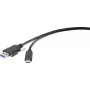 Renkforce RF-3386040 Adapter kablowy USB 3.2 Typ A USB-C Czarny (RF-3386040)