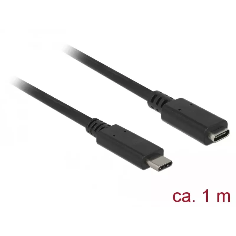 Kabel USB DeLOCK 85533 USB 3.2 Gen 1 1m USB C Czarny