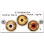 Płytka przyłączeniowa KIND biała 7444AZA530 Video/Audio L/R 50x50 1/2 1 (7444AZA530)