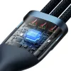 Kabel USB Baseus CASS030003 1,2 m USB A USB C/Micro USB-A/Lightning niebieski