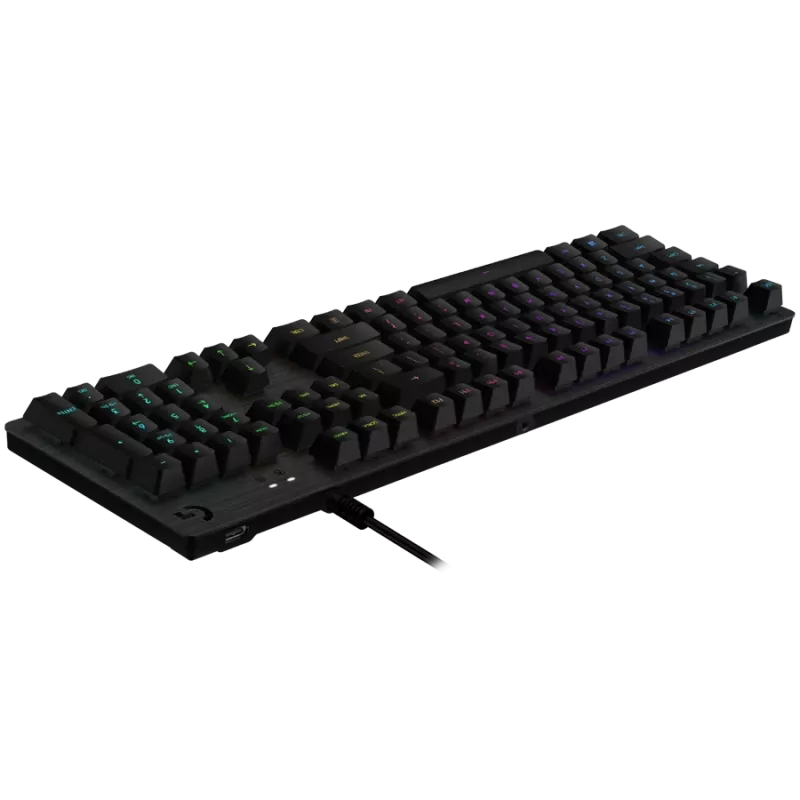 LOGITECH G513 Przewodowa mechaniczna klawiatura gamingowa LIGHTSYNC - CARBON - US INT'L - USB - TACTILE