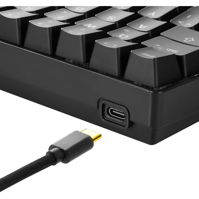 Sharkoon SGK50 S4 Gaming klawiatura USB AZERTY French Czarny 60% RGB LED
