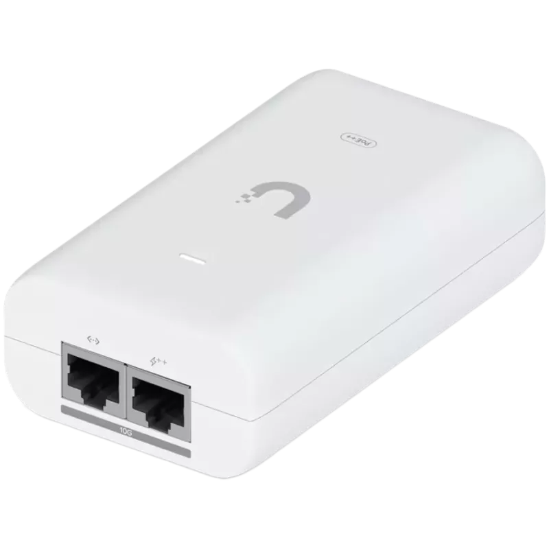 Ubiquiti UniFi UACC-PoE++-10G-EU 10G PoE++ Adapter (60W), może zasilać urządzenia UniFi PoE++, zmniejszać zależność od zasilania z przełącznika PoE i zapewniać połączenie Multi-Gigabit LAN