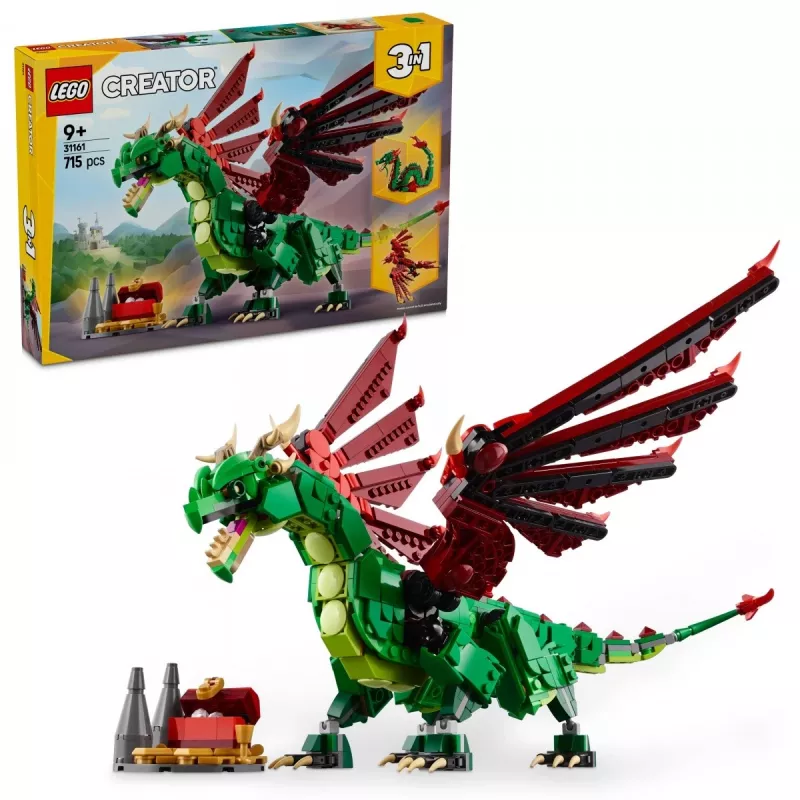 LEGO CREATOR 3 W 1 31161 Średniowieczny Smok