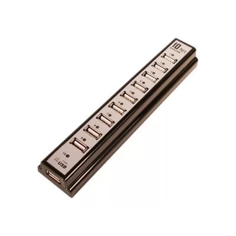 LogiLink UA0096 koncentrator interfejsów 480 Mbit/s Czarny