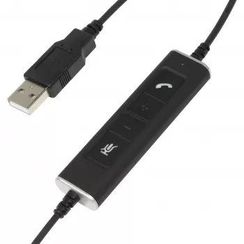 Mono USB Headset Plusonic 10.1P — jednotłumaczna słuchawka USB