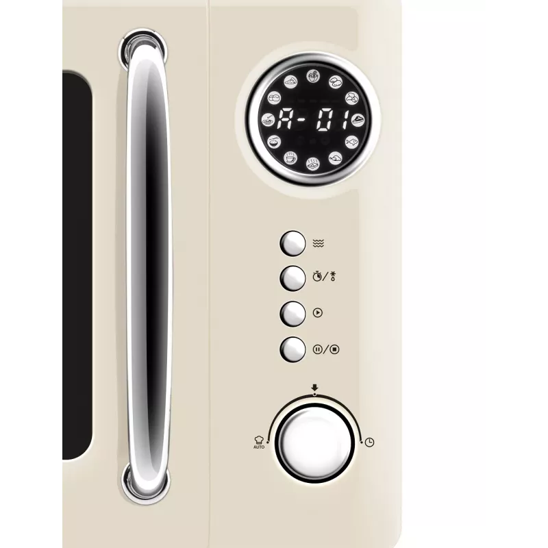 Kuchenka mikrofalowa ETA Storio Beige Solo, 20 L, 700 W, 5 poziomów mocy, do zabudowy na blacie