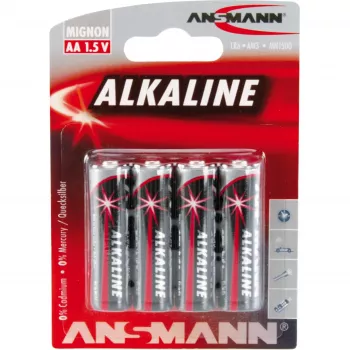 Bateria jednorazowa Ansmann 5015563 Alkaliczna AA Czarna Szara