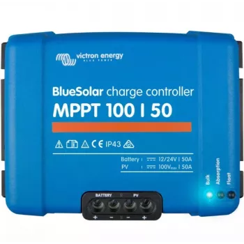 Regulator ładowania solarnego Victron BlueSolar MPPT 100/50, wejście 100V, wyjście 50A