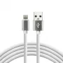 Kabel everActive USB Lightning 1m - Biały, silikonowy, szybkie ładowanie, 2,4A - CBS-1IW