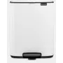 Brabantia Bo Pedal Bin 12 L Rectangular Steel biały