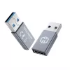 Adapter GRAUGEAR G-AD-CTA-10G USB-A na USB-C srebrny