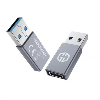 Adapter GRAUGEAR G-AD-CTA-10G USB-A na USB-C srebrny