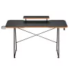 Maclean Scrivania Da Gioco NanoRS Con Ripiano per Monitor Max. 50 Kg Altezza 850 Mm Nero RS170, Tavolo Gaming, Nero
