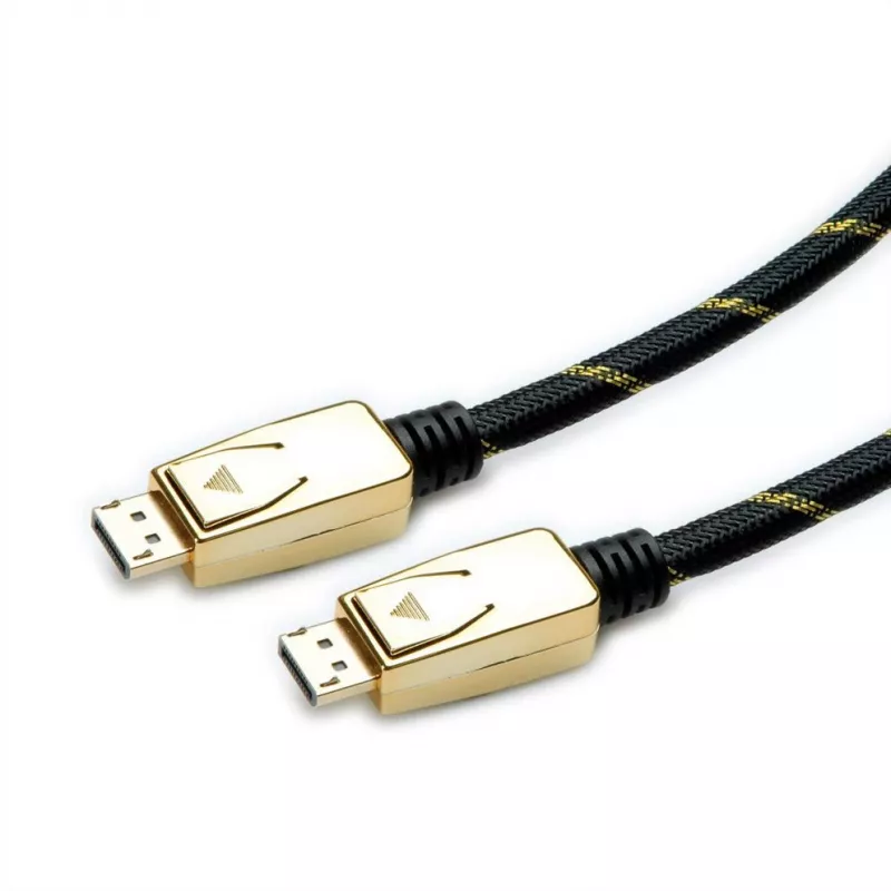 Kabel DisplayPort ROLINE 11.04.5921 2 m Czarny - Złoty (11.04.5921)
