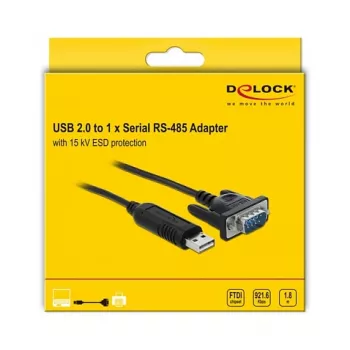 Kabel szeregowy DeLOCK 66283 Czarny 1.8 m