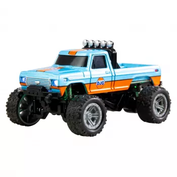 Radio-controlled Amewi Monster Truck DieCast 1:64 RTR, niebieski/pomarańczowy