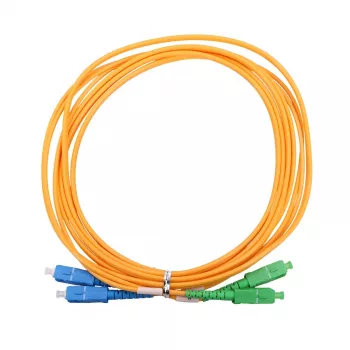 Kabel światłowodowy Extralink EX.9281, FTTH G.652D, SC‑SC, 3 m, duplex, żółty