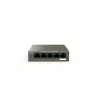 Przełącznik sieciowy TENDA TEG1105P-4-63W-EU, 5x Gigabit RJ-45, 4x PoE (57,8 W łącznie), 10 Gbit/s przełączanie
