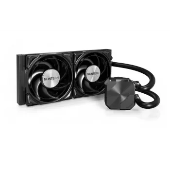 Montech HyperFlow Silent 240 Chłodzenie procesora All-in-one chłodnica cieczy 12 cm Czarny 1 szt.