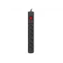Listwa zasilająca ARMAC Multi M6 ochronnik przepięciowy, 6 gniazd, kabel 10 m, czarna