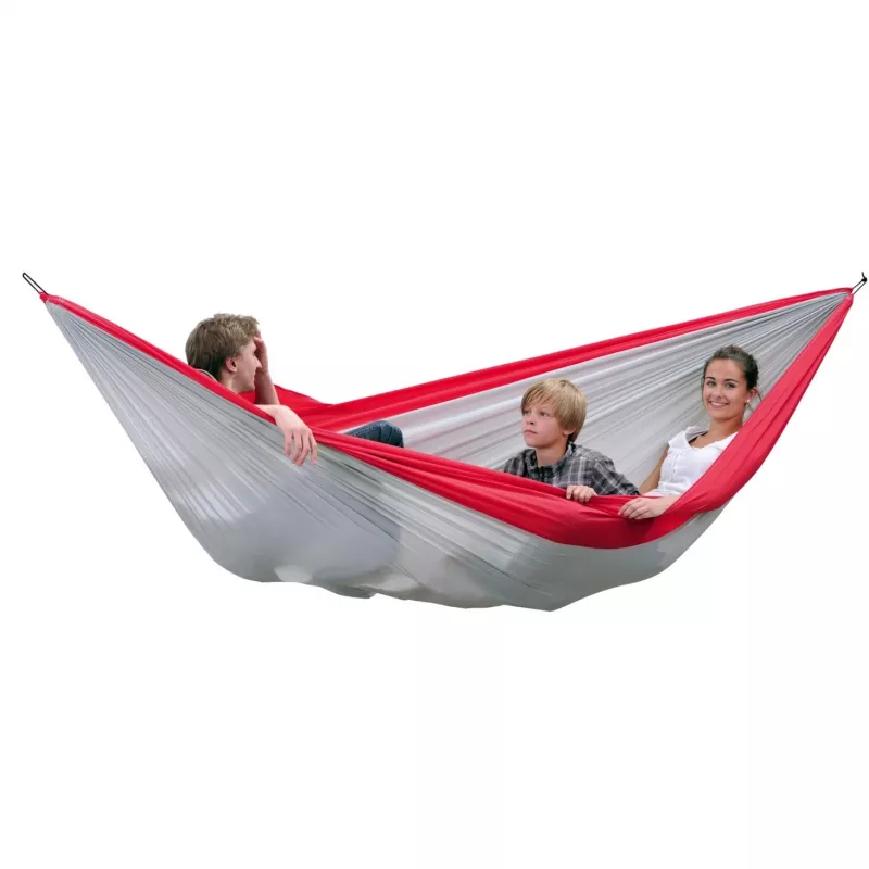 Amazonas Silk Traveller XXL AZ-1030190 hamak kempingowy, szary/czerwony