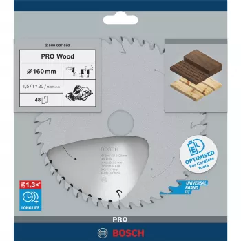 Tarcza do piły tarczowej Bosch 16 cm (160 mm) otwór 20 mm — 1 szt.