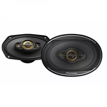 Pioneer TS-A6971F. Lautsprechertyp: 4-Wege, Spitzenstrom: 600 W, Bemessungsleistung: 100 W. Montagetiefe: 20,3 cm, Woofer-Größe (B x H): 152,4 x 228,6