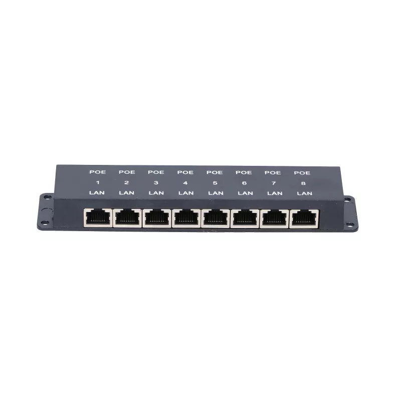 Ekstralink 8-portowy iniektor PoE, 8x 100Mb/s RJ45