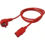 Kabel zasilający ROLINE 19.08.1010 Czerwony 1.8 m CEE7/7 Wtyk C13