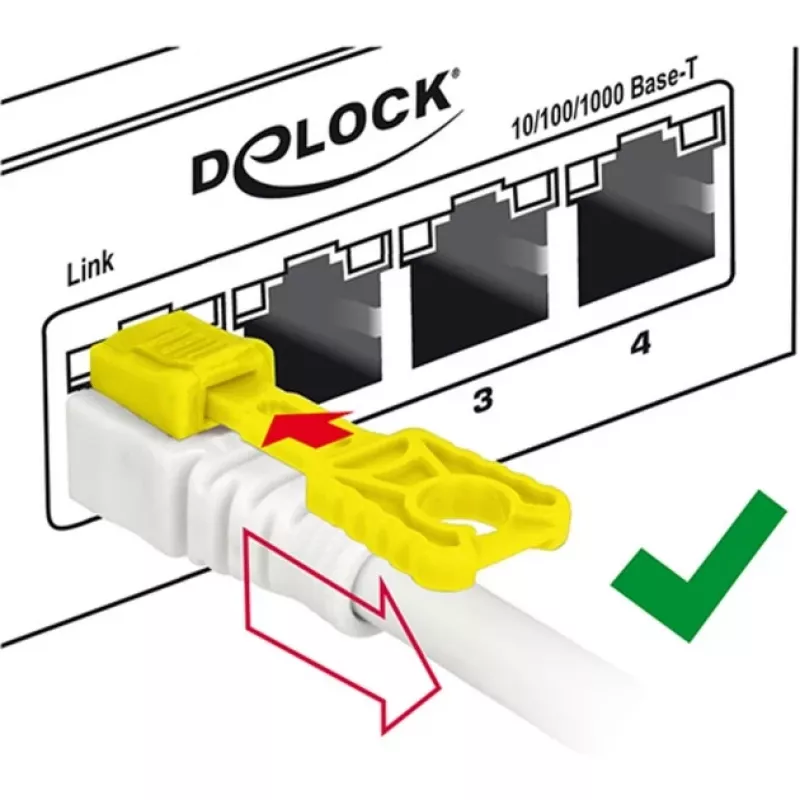 Kabel sieciowy DeLOCK 85335 RJ-45 Cat6a 5m Biały