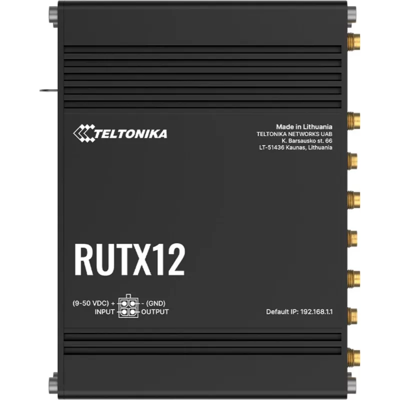 Teltonika RUTX12DUAL LTE CAT 6 Przemysłowy Router Komórkowy