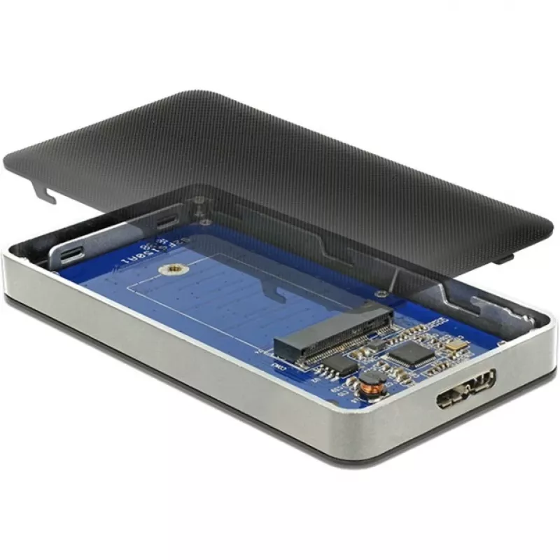 Obudowa SSD DeLOCK 42594 Czarny Srebrny M.2