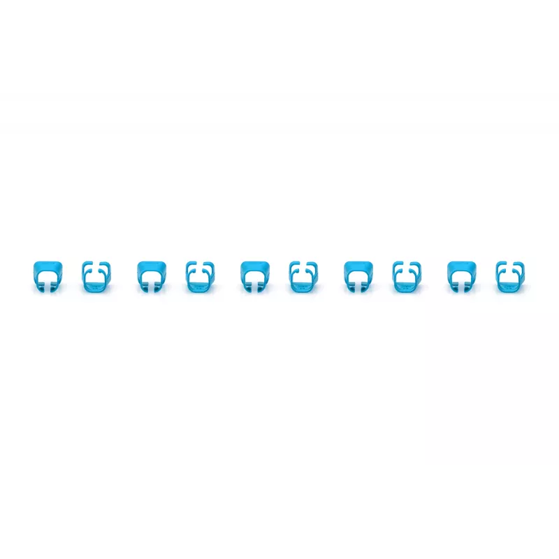 DIGITUS - Kabelclips mit Farbcodierung - für Patch-Kabel - Blau (Packung mit 100) (A-CC-B)