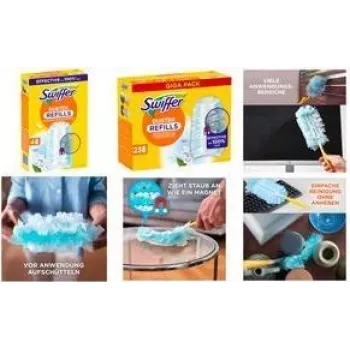 Wymienne nakładki z mikrofibry do mopa Swiffer, 23 sztuki, do czyszczenia podłóg i powierzchni