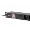 Lanberg PDU-05E-0200-IEC-BK jednostka dystrybucji zasilania (PDU) 5 gniazd AC 1U Czarny