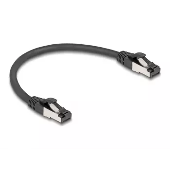 Kabel sieciowy DeLOCK 80566 RJ-45 Cat8.1 0,25 m czarny
