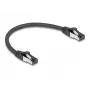 Kabel sieciowy DeLOCK 80566 RJ-45 Cat8.1 0,25 m czarny