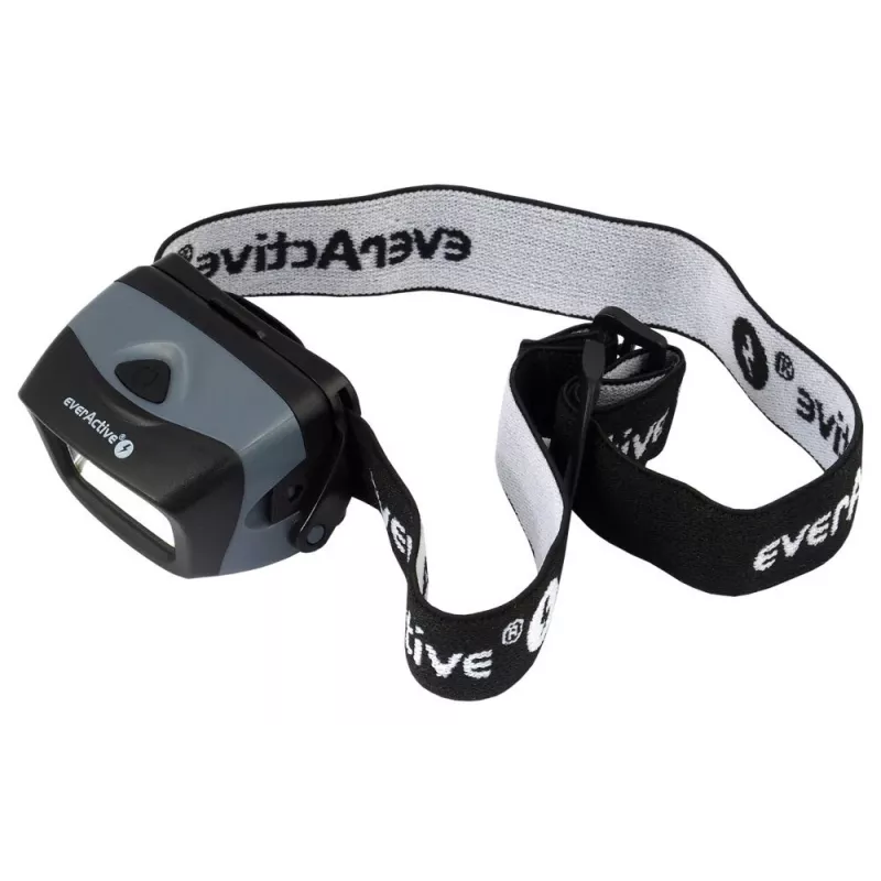Lampa czołowa everActive HL-150, czołówka, 150 lm, 3 W, IPX4, 3×AAA, czarna