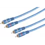 Kabel cinch audio (RCA) ShiverPeaks 40605 — 2 złącza, 5 m, niebieski