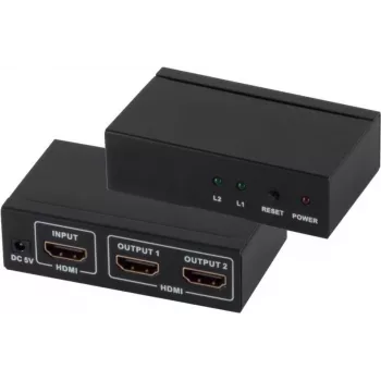 Rozdzielacz HDMI ShiverPeaks 05-03002 — 1 wejście 2 wyjścia, obsługa 4K2K
