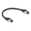 Kabel sieciowy DeLOCK 80566 RJ-45 Cat8.1 0,25 m czarny