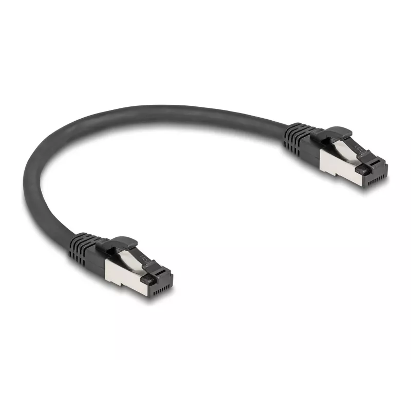 Kabel sieciowy DeLOCK 80566 RJ-45 Cat8.1 0,25 m czarny